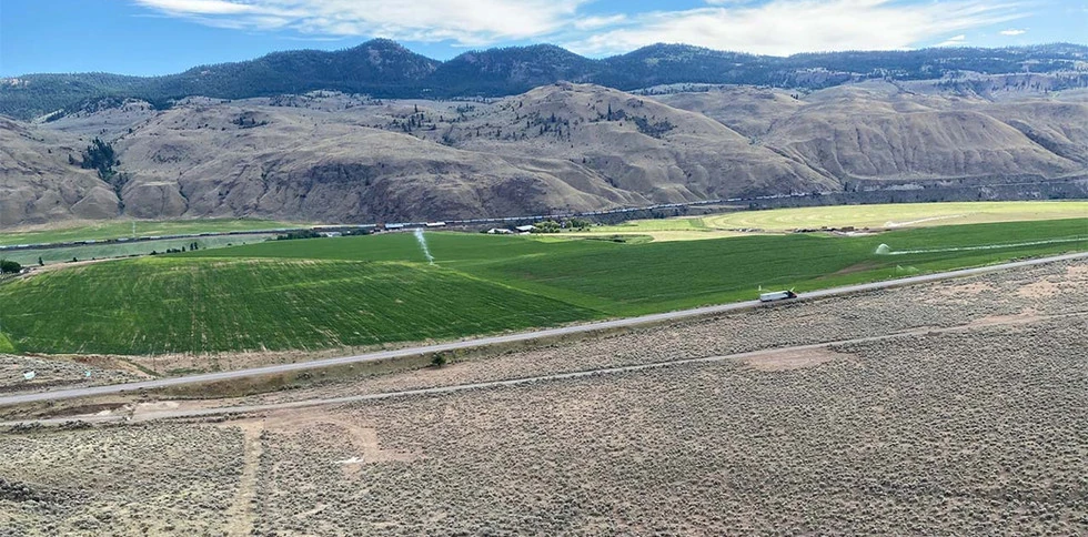 farmland and empty meadow in walhachin